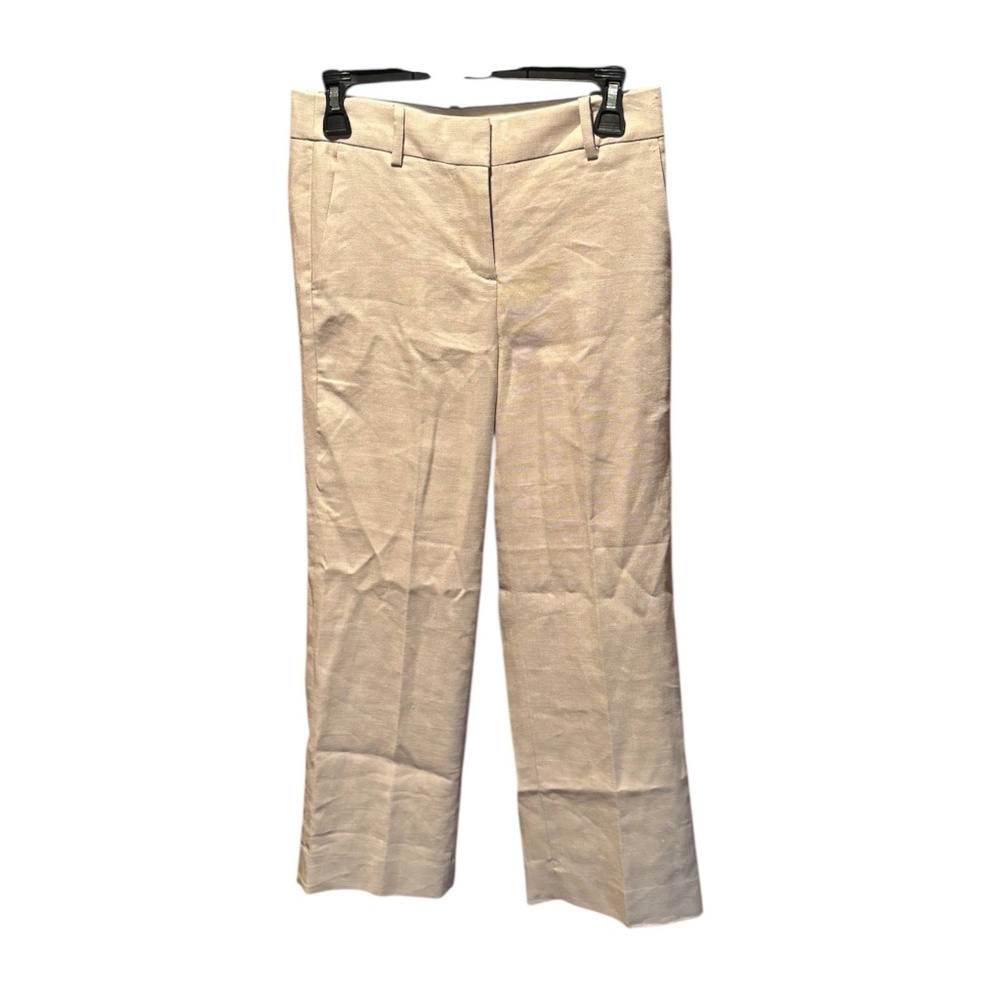 J. Crew Women's Peyton Linen Blend Pants in Khaki Size 0 NWT